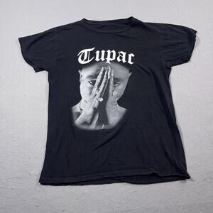 Cross Colours Shirt Tupac Shakur Graphic‎ Tee Black – Men Size Small Rap